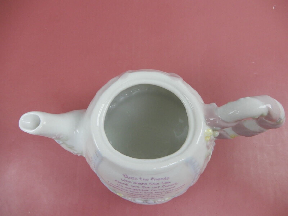 Vintage The Enesco Precious Moments Authentic Decorative Porcelain Tea Pot