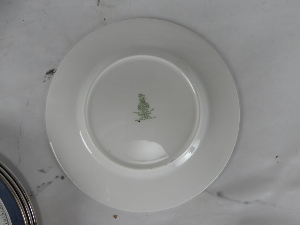 Vintage Royal Doulton Sherbrooke H. 5009 Pattern~Set of 4 Salad 8" Plates