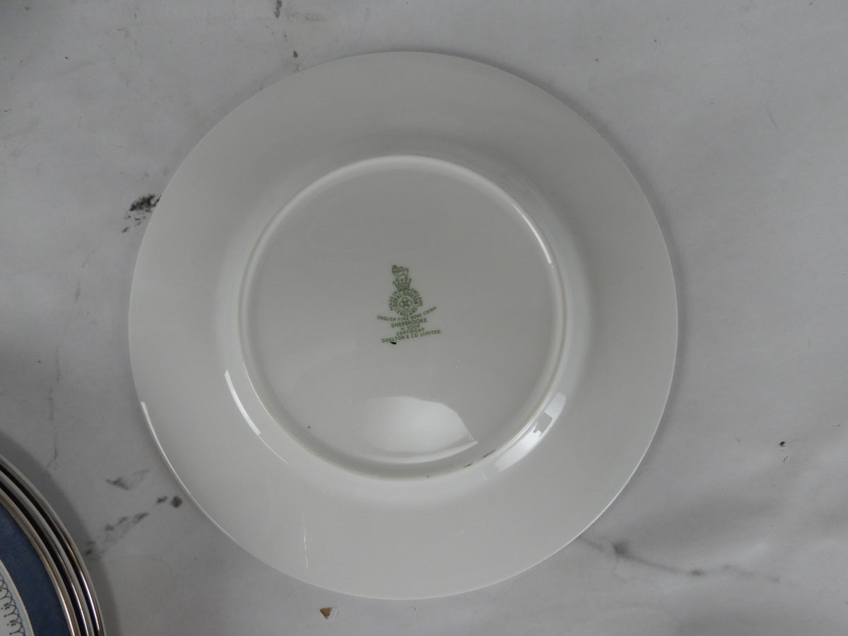 Vintage Royal Doulton Sherbrooke H. 5009 Pattern~Set of 4 Salad 8" Plates