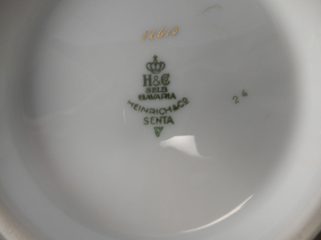 Vintage H&C Selb Bavaria Germany Heinrich "SENTA" Lidded Bowl and Round Bowl