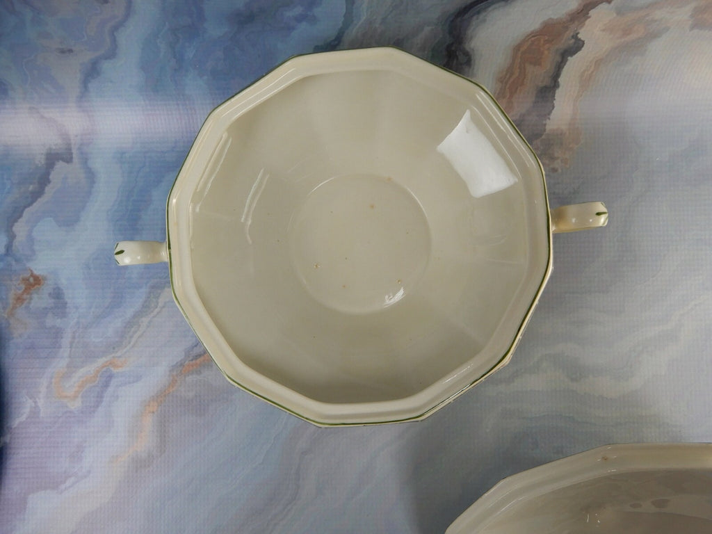Vintage Myott ,son & Co.Round Covered 12 Sided Serving Bowl
