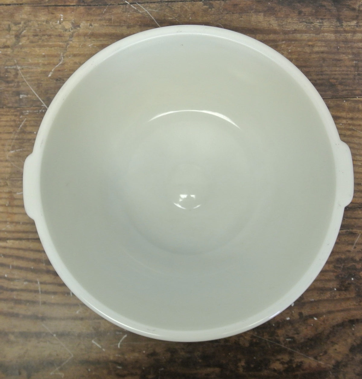 Vintage White Milk Glass Large Mixer Bowl