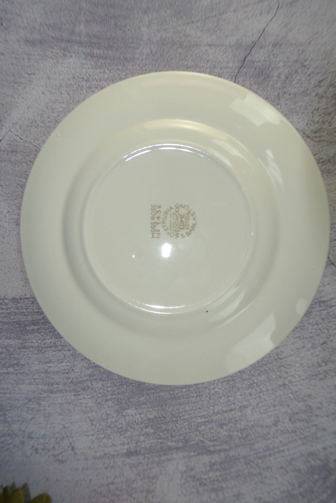 Vintage Wedgewood & Barlaston of Etruria "Moss Rose" B/B Plate Set Of 4