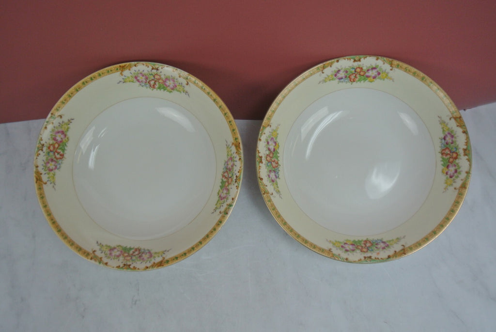 Vintage Diamond Made in Japan Hand Painted Vegetble Bowls