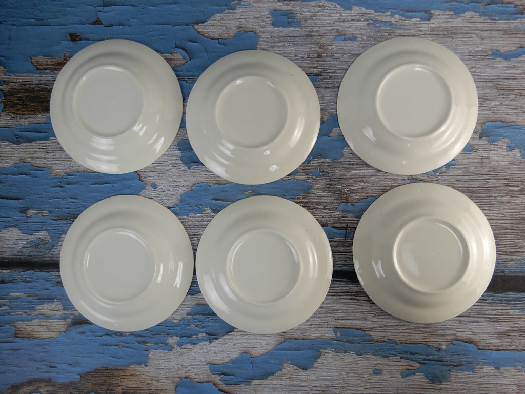 PV Peasant Village Espresso Demitasse Set 6 Cups & Saucers Made in Italy