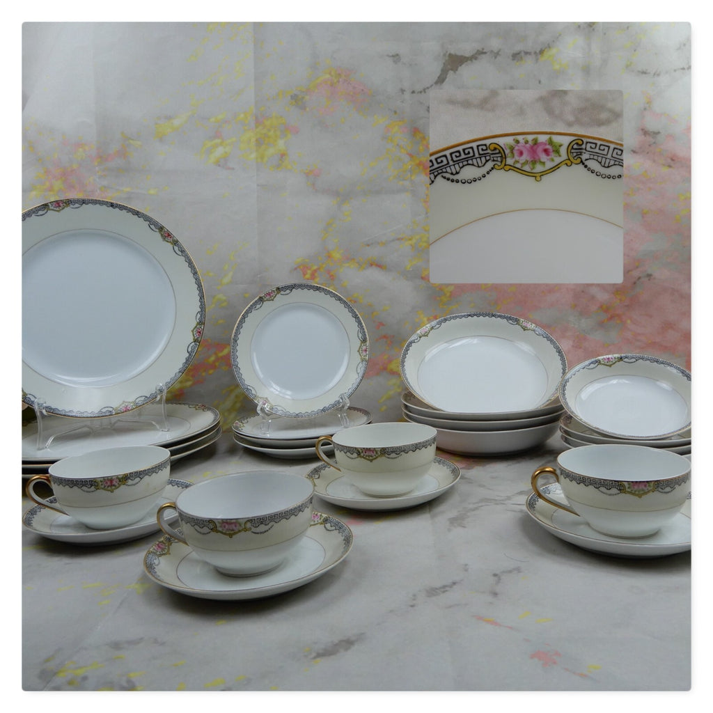 Vintage 24 Piece  Noritake "DEERLODGE" China~ 4 Place Setting