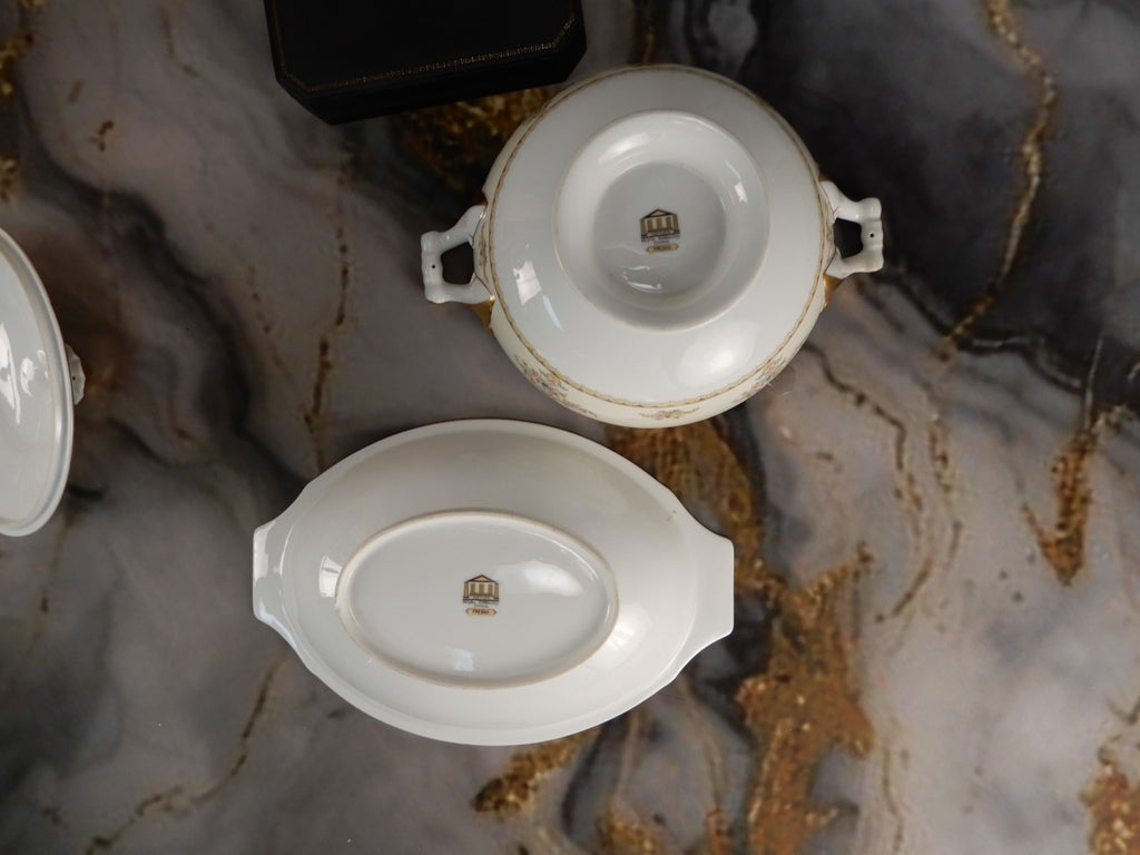 Vintage Royal Embassy China "Fresno" Lidded bowl and Oval Serving  Bowl