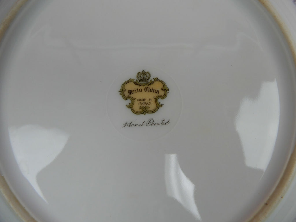 7 Piece 1 Place Setting Vintage Meito Fine China Made in Japan w/Flowers