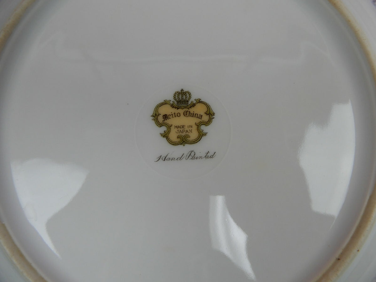 7 Piece 1 Place Setting Vintage Meito Fine China Made in Japan w/Flowers