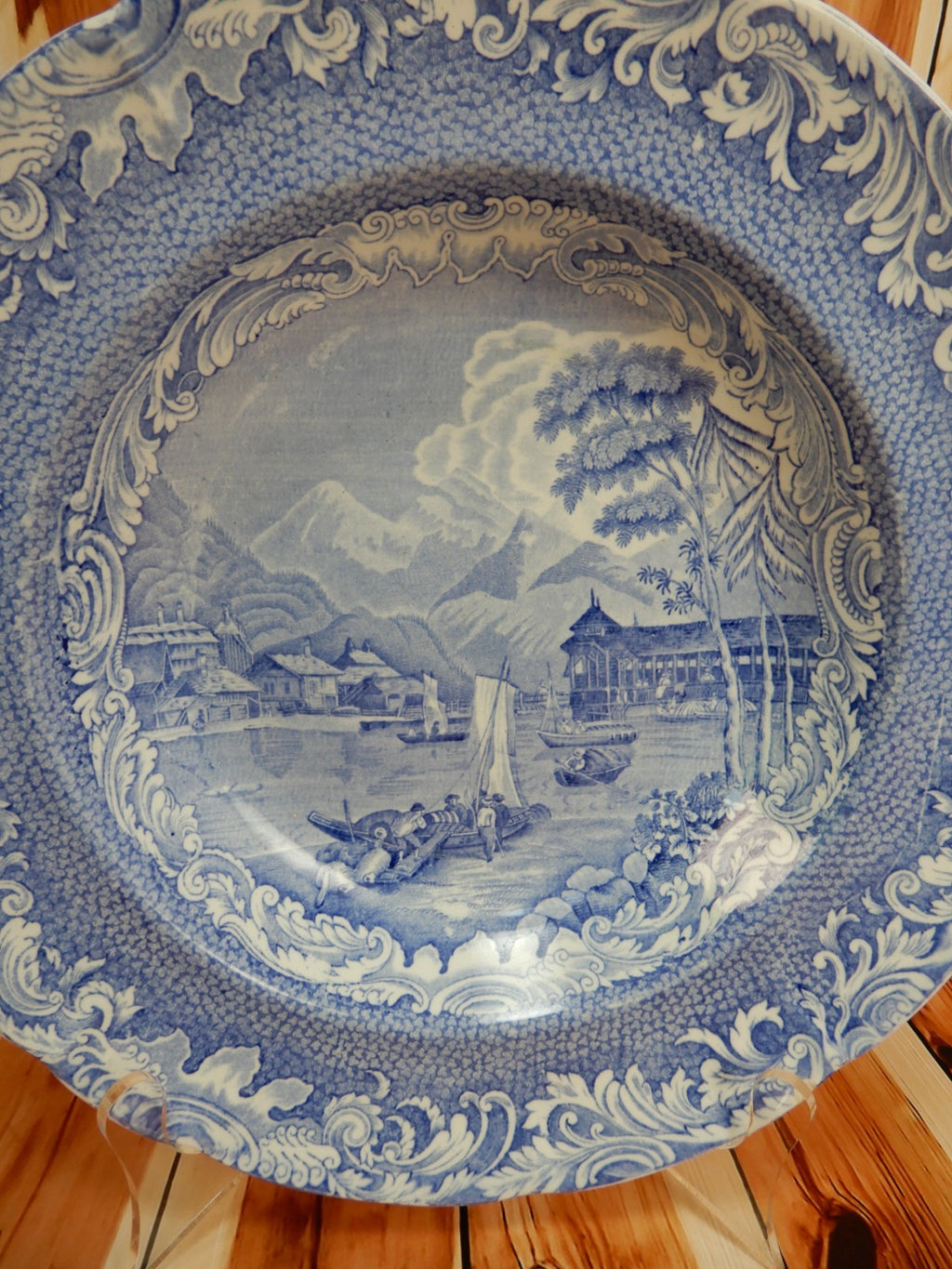 Antique Copeland & Garrett Late Spode Interlachen 10-1/8" Soup Bowl c1833-1847~~