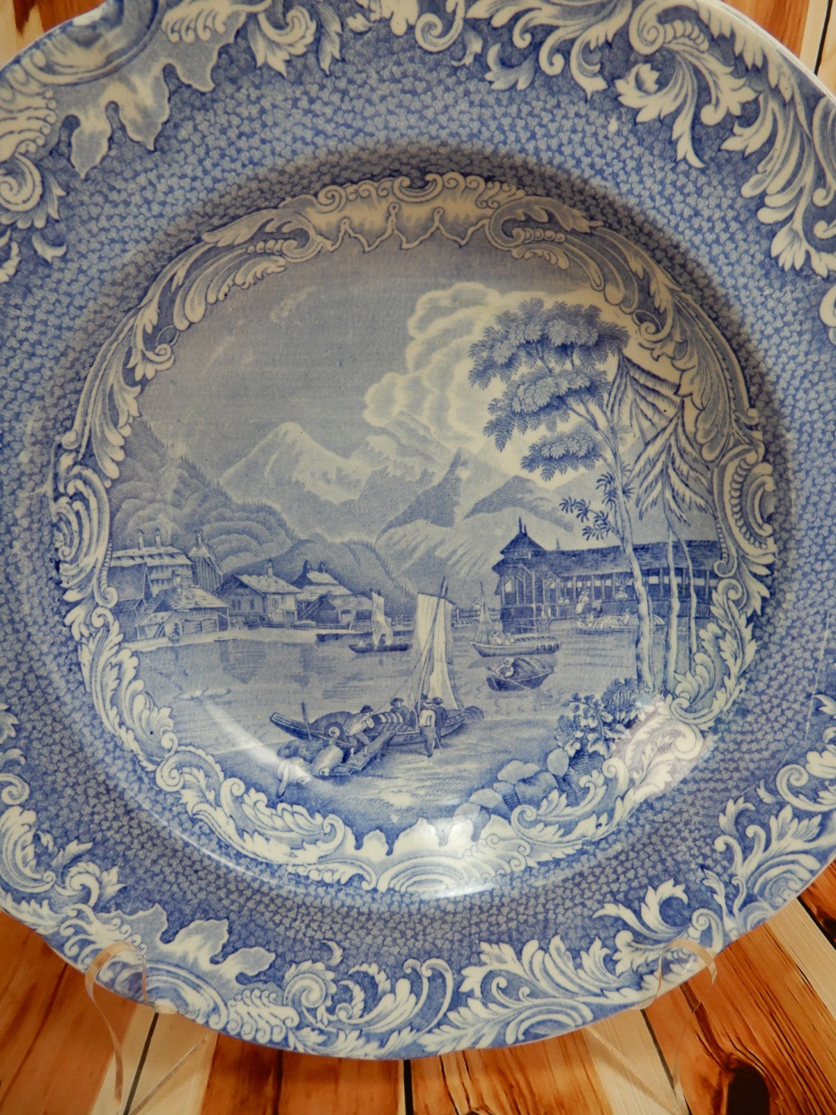 Antique Copeland & Garrett Late Spode Interlachen 10-1/8" Soup Bowl c1833-1847~~