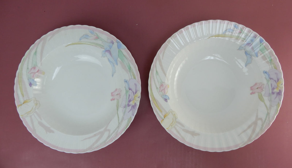 Two Serving Bowls of Petite Mikasa Bone Pink Melody L9810