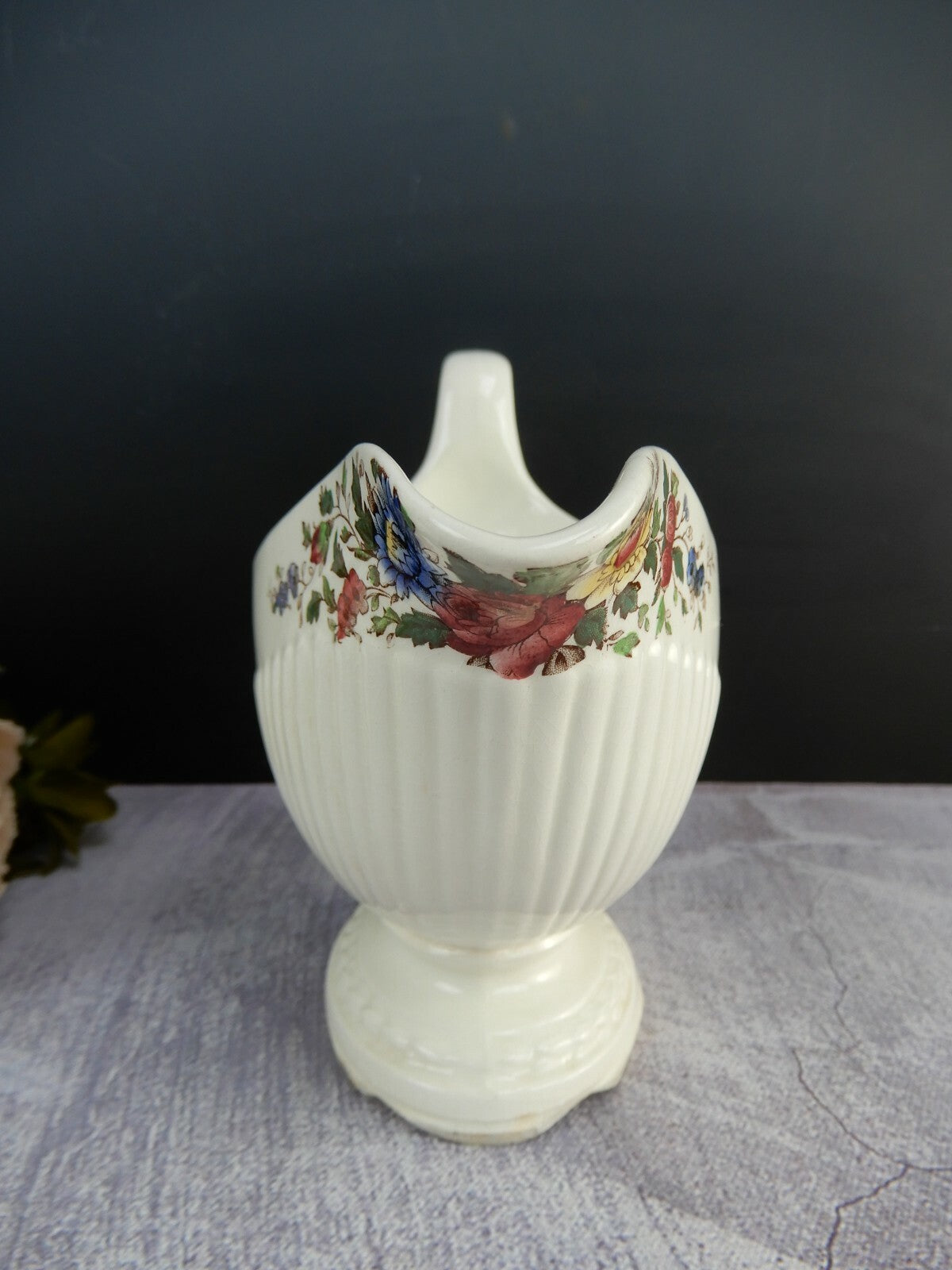Vintage Wedgewood 'Conway' Gravy Boat And Creamer