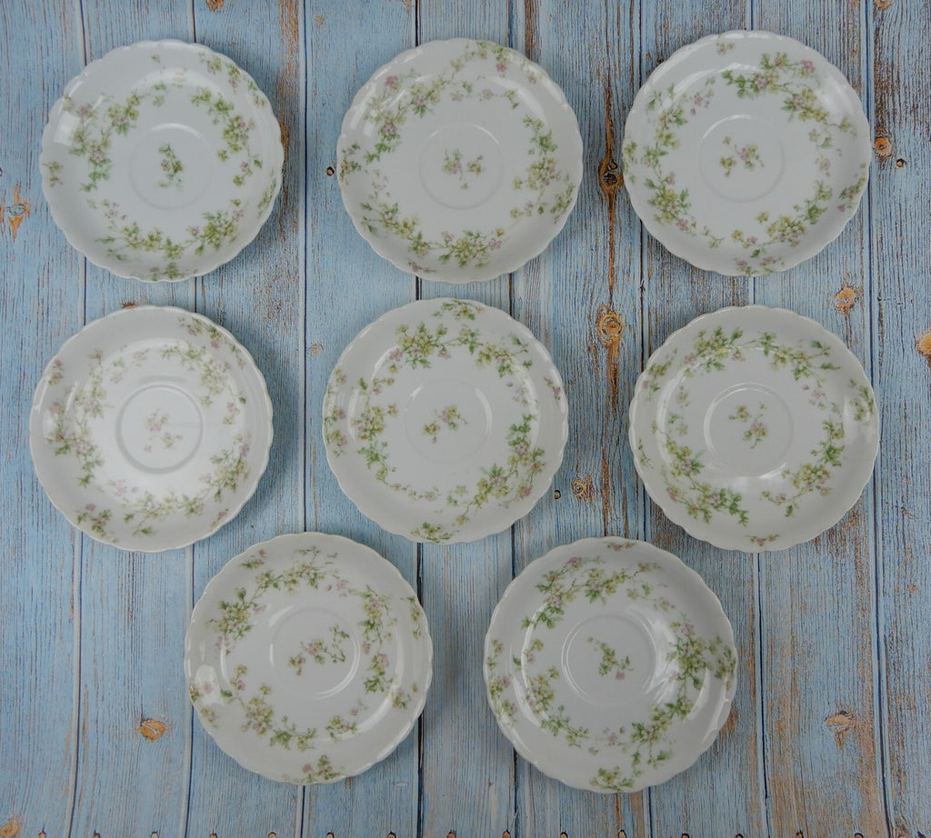 Lot of 8 Saucers  SCHLEIGER 74, Haviland & Co France Saucer 5-3/8"