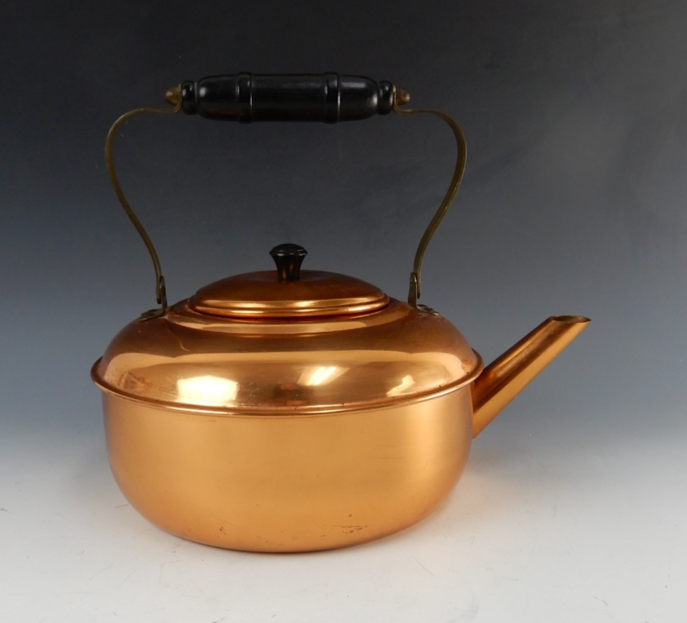 Vintage  Coppercraft Guild Copper & Brass Tea Pot / Kettle