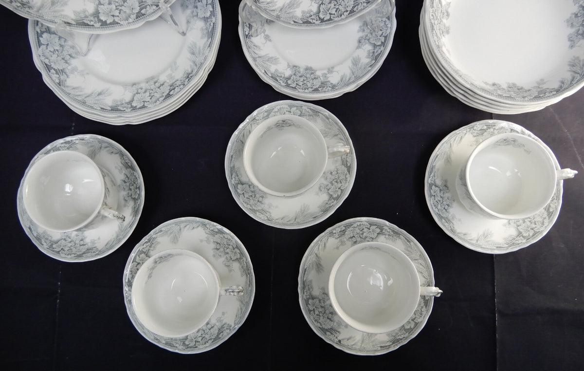 Imperial Pottery Harvest Grapes and Wheat 5-Piece Place Setting for 5