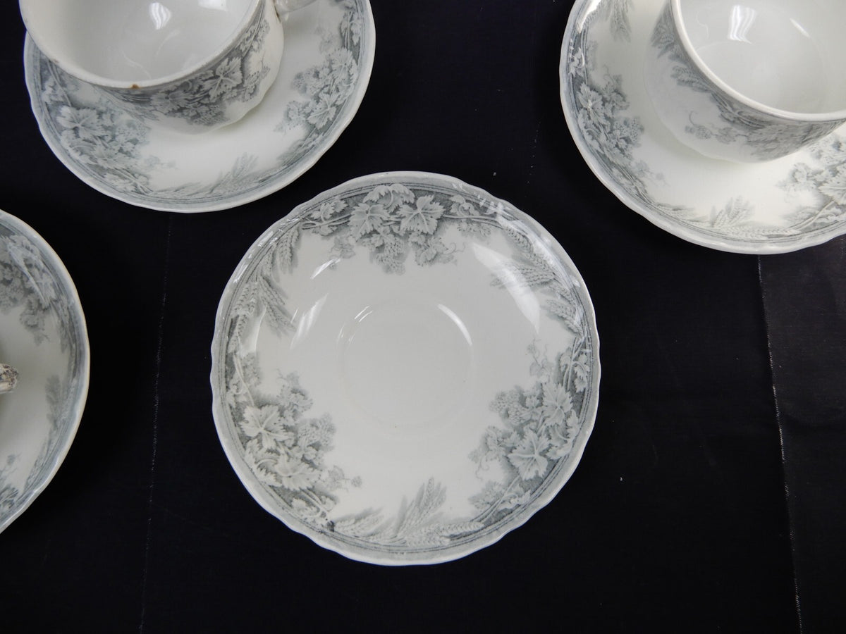 Imperial Pottery Harvest Grapes and Wheat 5-Piece Place Setting for 5