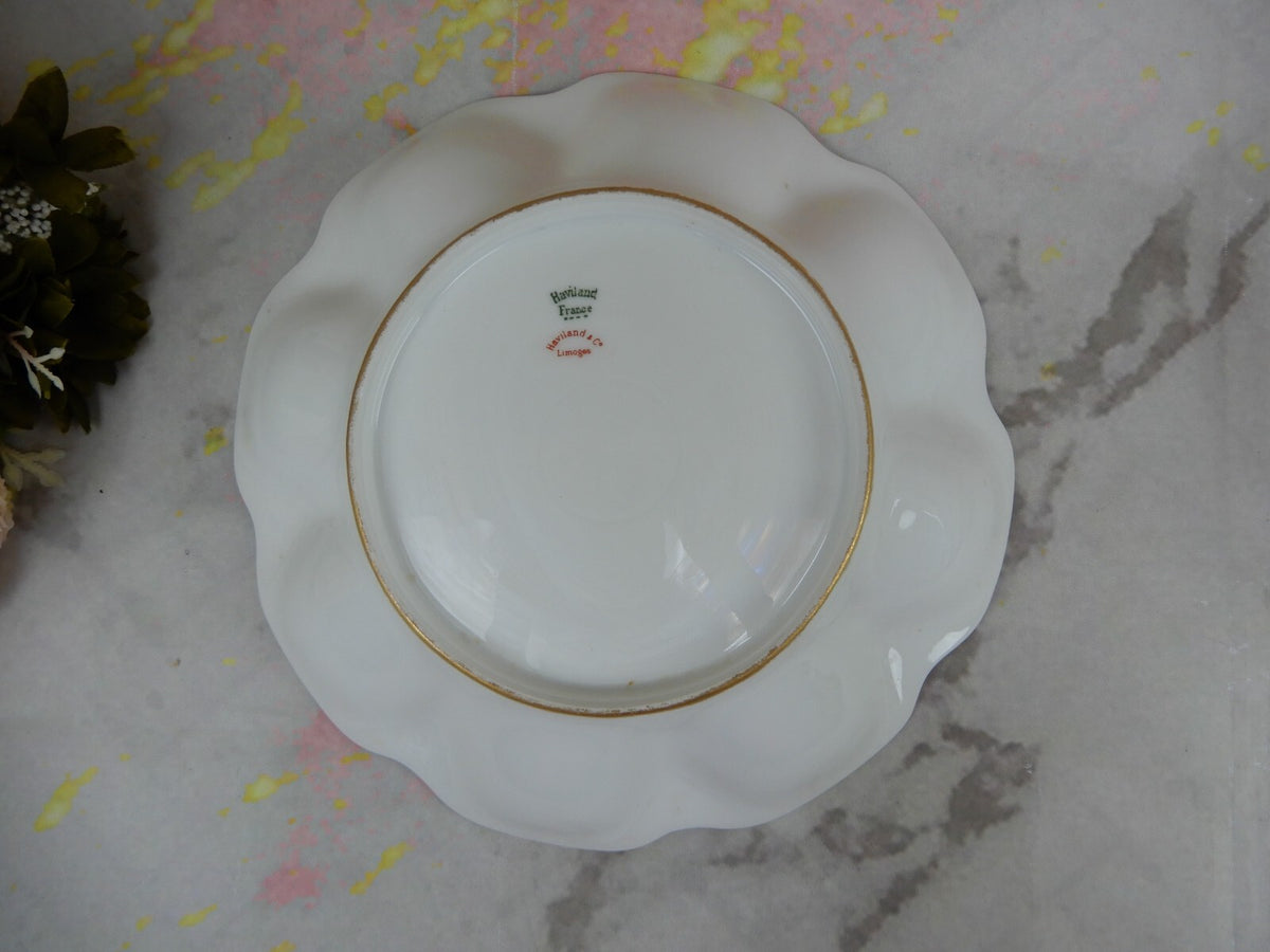 Vintage Haviland Limoges Schleiger 580 Pattern Scalloped Edge