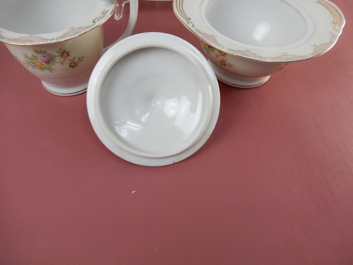 Vintage Set of 2 Platters,Sugar Bowl and Creamer "Mayfair China" Made in Japan