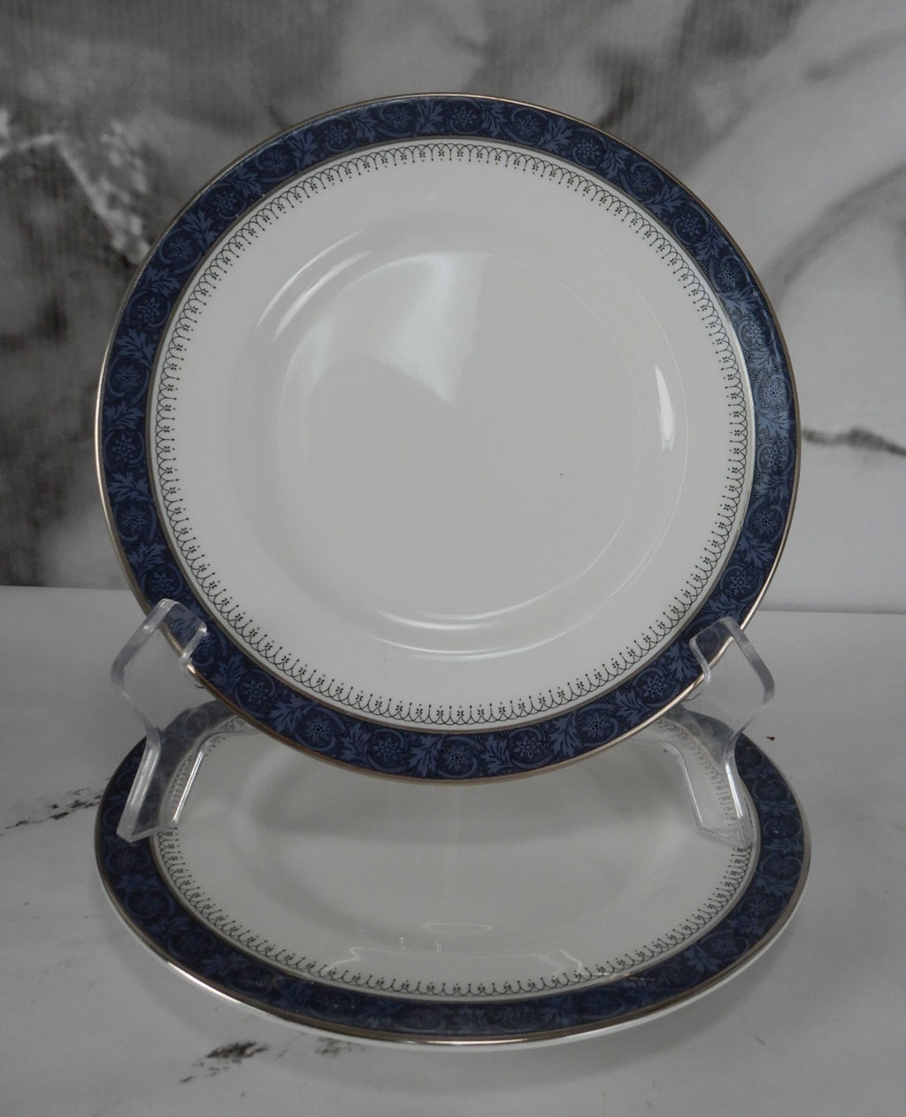 Vintage Royal Doulton Sherbrooke H. 5009 Pattern~Set of 4 Salad 8" Plates