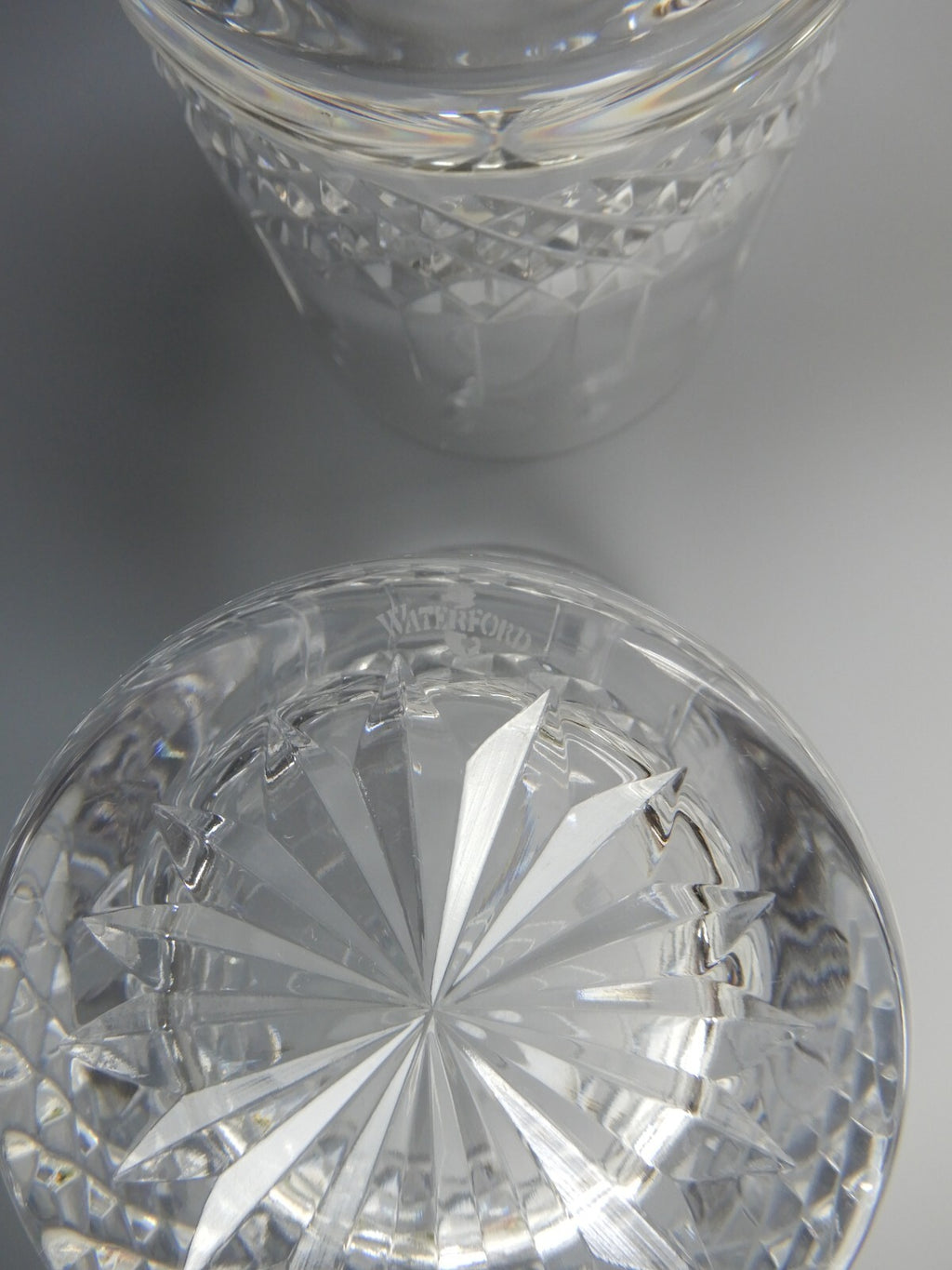 Set of Two Waterford  Crystal Happy Birthday Double Old Fashioned Glasses 12 oz