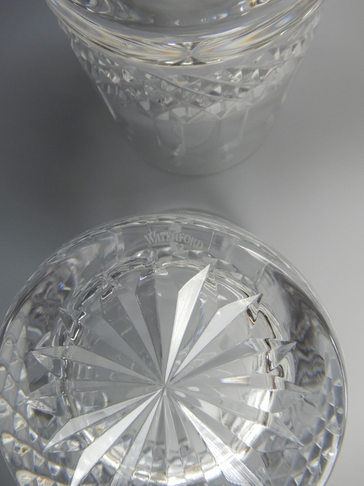 Set of Two Waterford  Crystal Happy Birthday Double Old Fashioned Glasses 12 oz