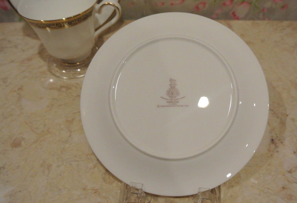 Royal Doulton Harlow Bone China 3 Piece Set. Dessert Plate Saucer and Tea Cup.