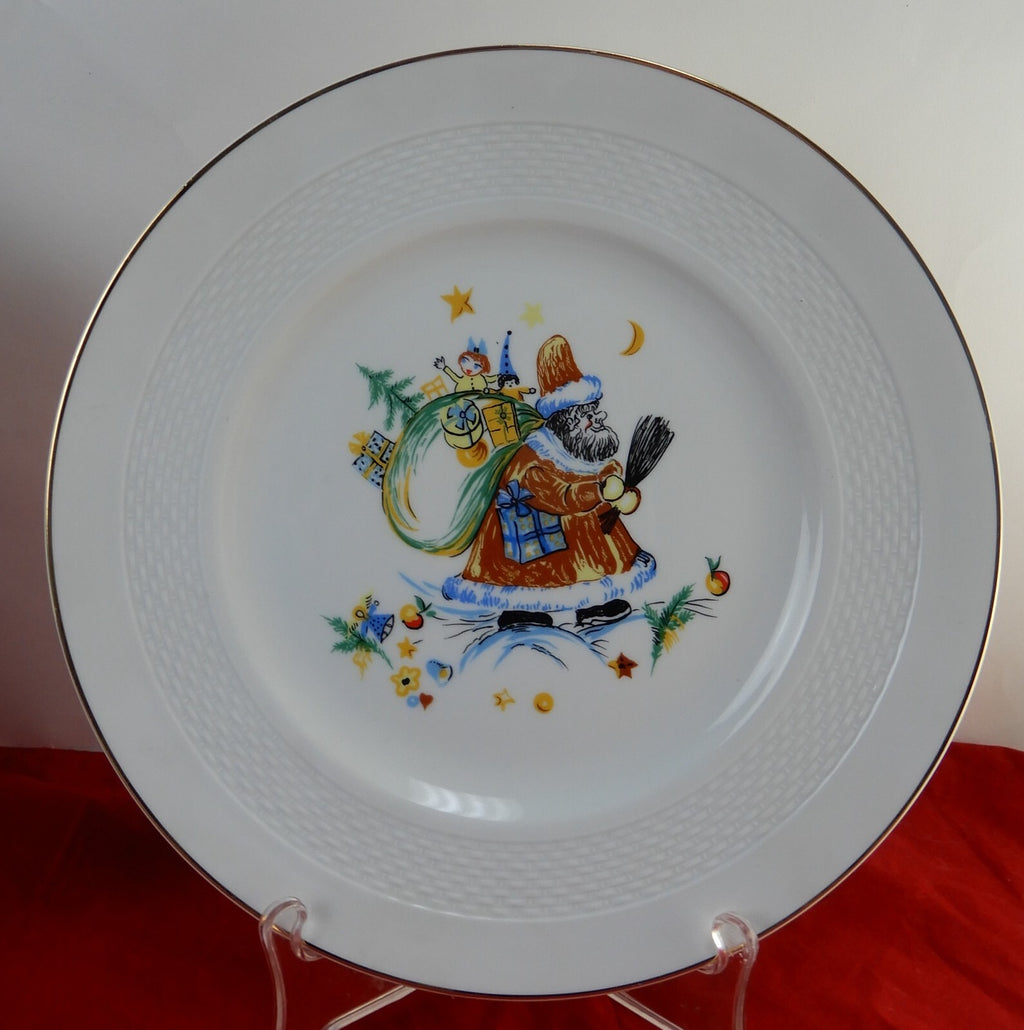 Hutschenreuther Christmas Dinner Decorative Plates "Musical angels and Santa"