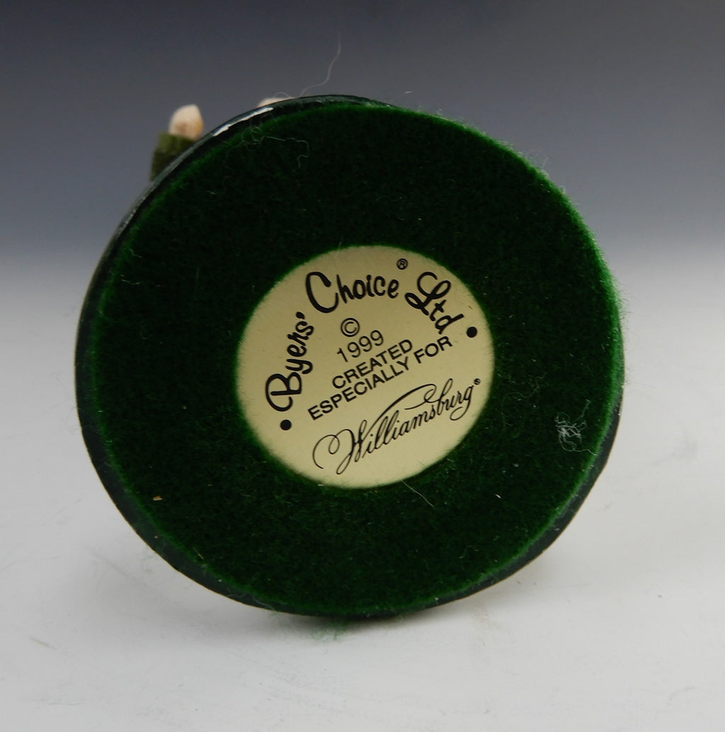 Byers Choice Caroler 1999 Carolers Colonian Man Signed  13-1/2"