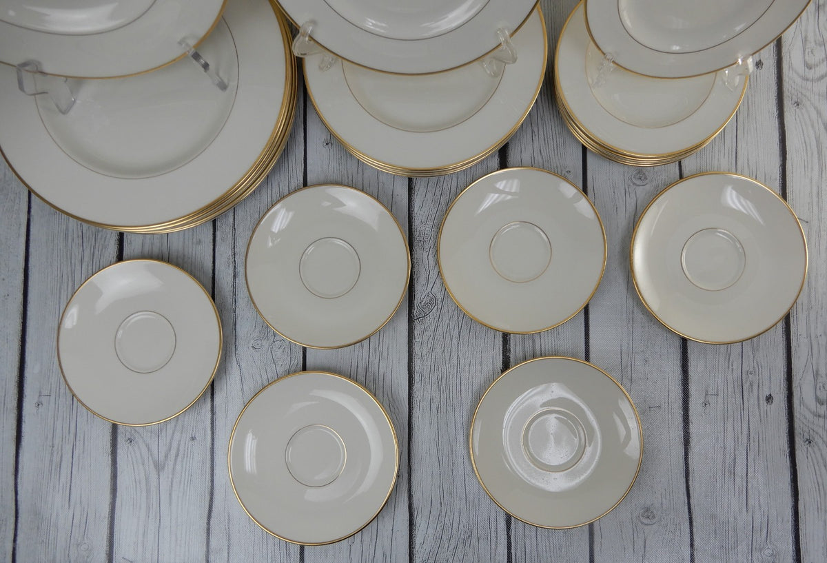 Vintage 30 Piece Pickard Gold Horizon~ 6 Place Setting Made in U.S.A.