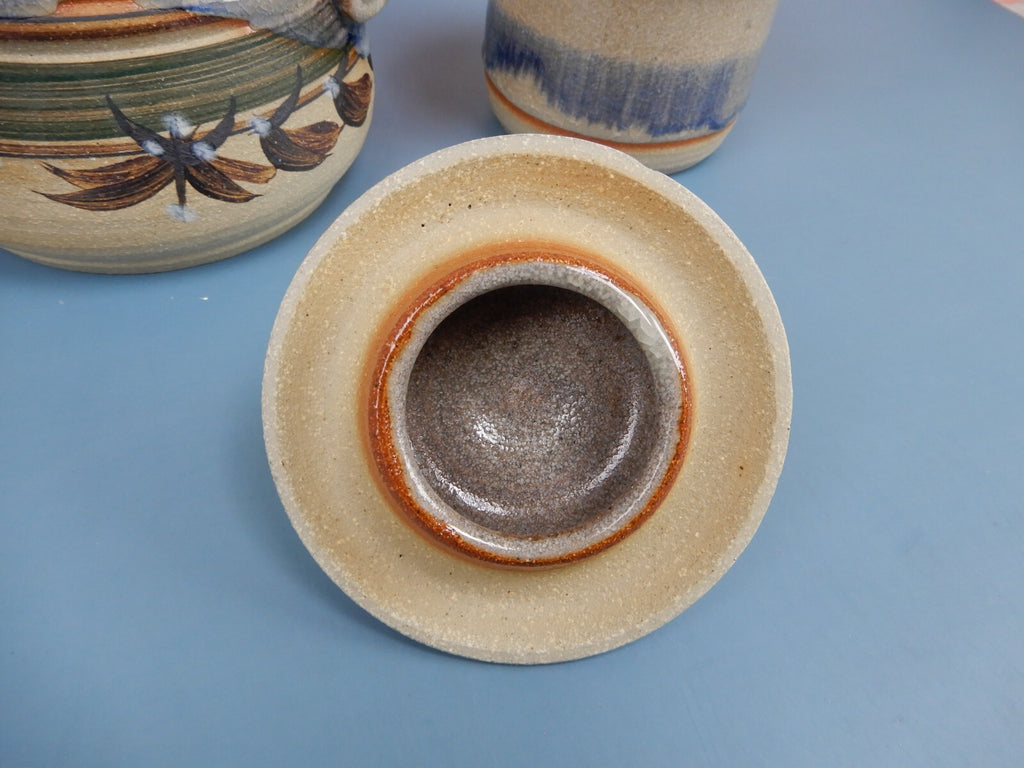 Vintage Studio Art Pottery Small Double Crock Signed by the Artist