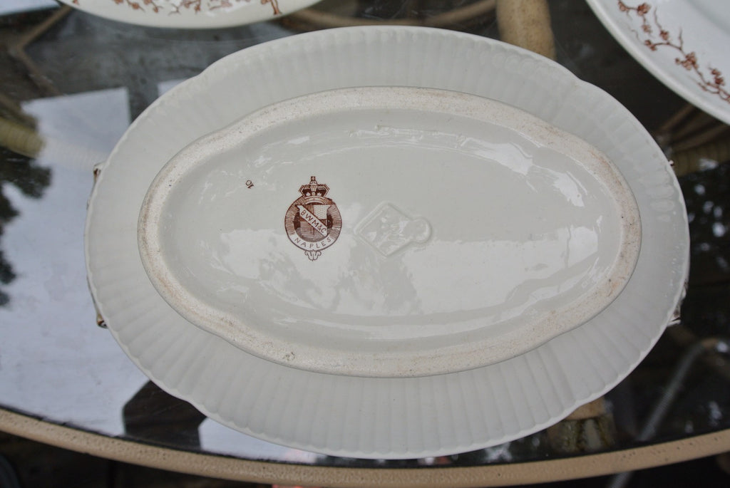 Antique Naples Ware Brown Westhead Moore & Co Tureen