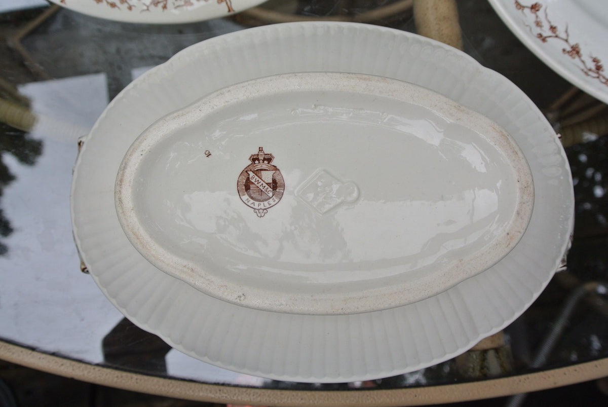 Antique Naples Ware Brown Westhead Moore & Co Tureen
