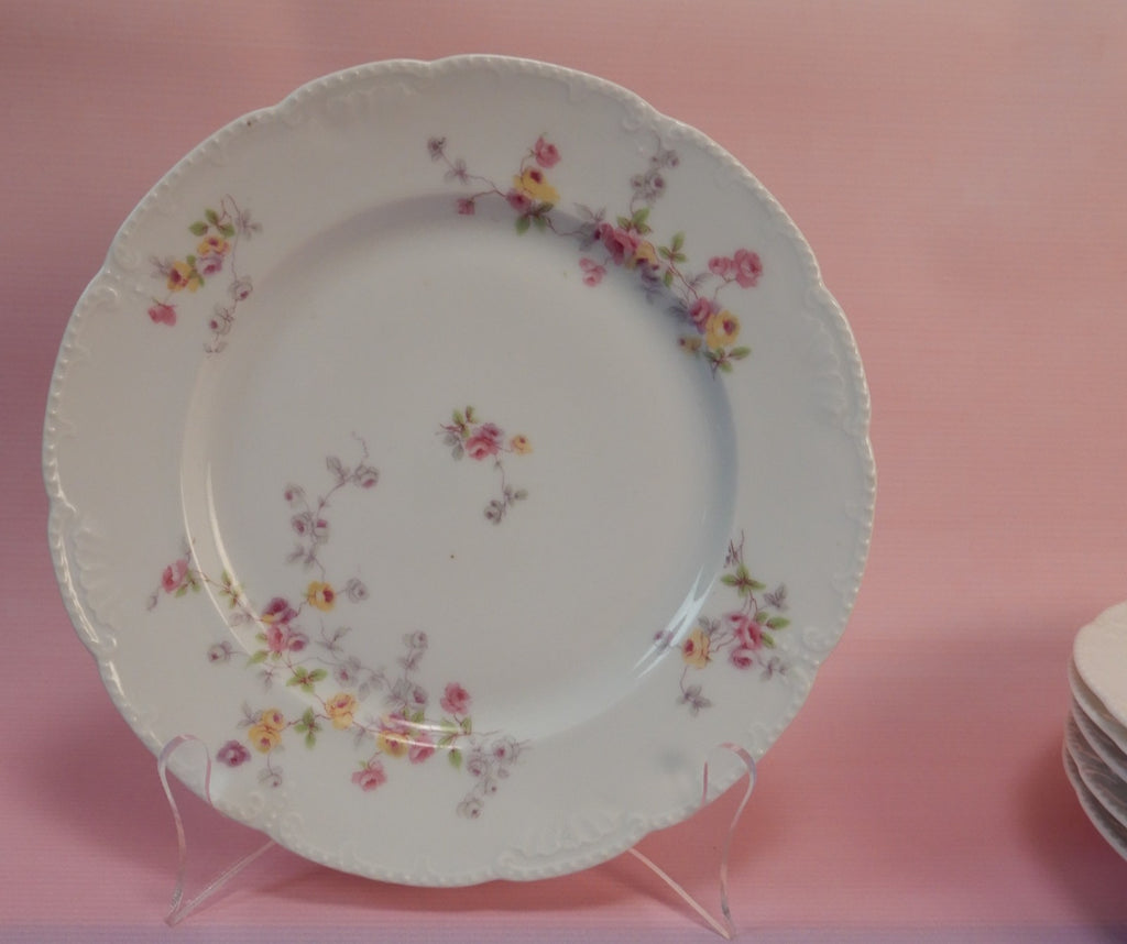 Set of 6 Bassett Limoges Austria "5789" Pattern 8-1/2" Salad Plates