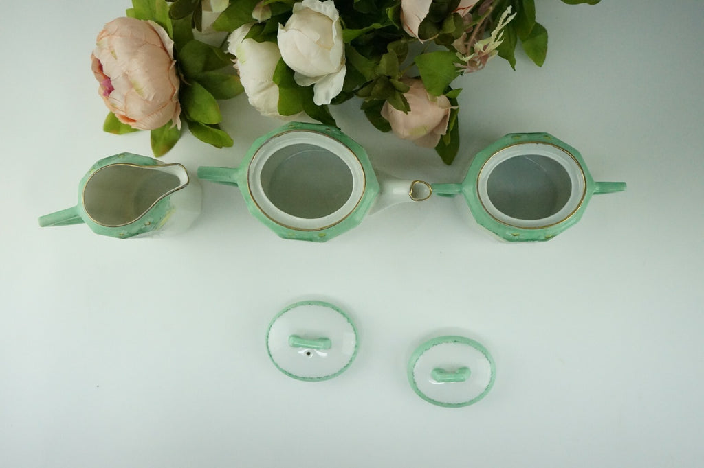 C. Tielsch  Altwasser Silesia Small Teapot,Creamer and Sugar Bowl