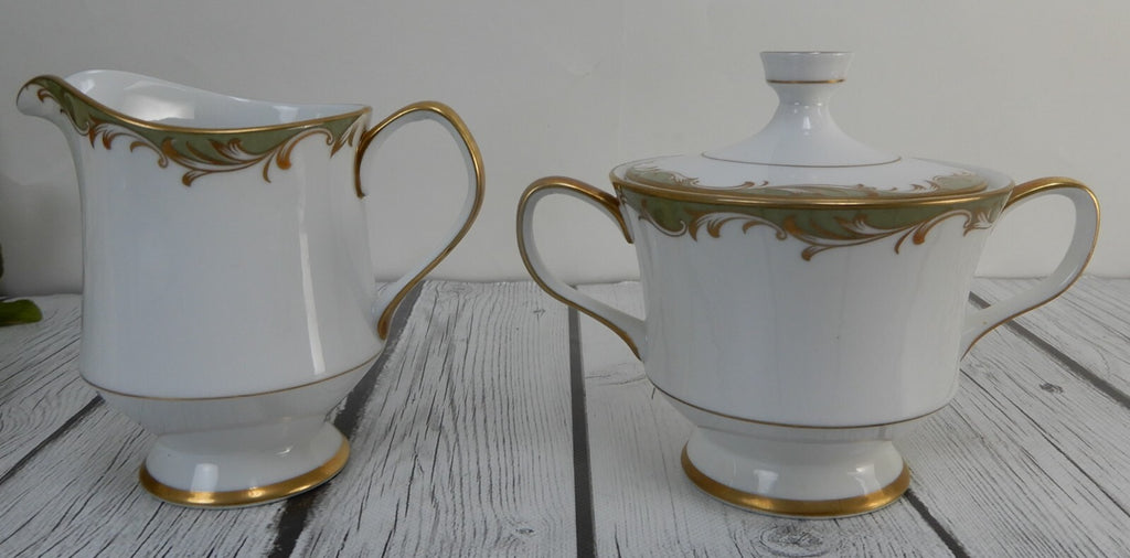 Vintage Sango China "Chateau" Set of Gravy Boat ,Sugar Bowl,Creamer