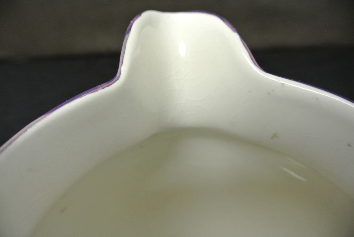 Vintage Pitcher Arthur Wood Pitcher, English Ceramic #5198, Cream Lilac Vines