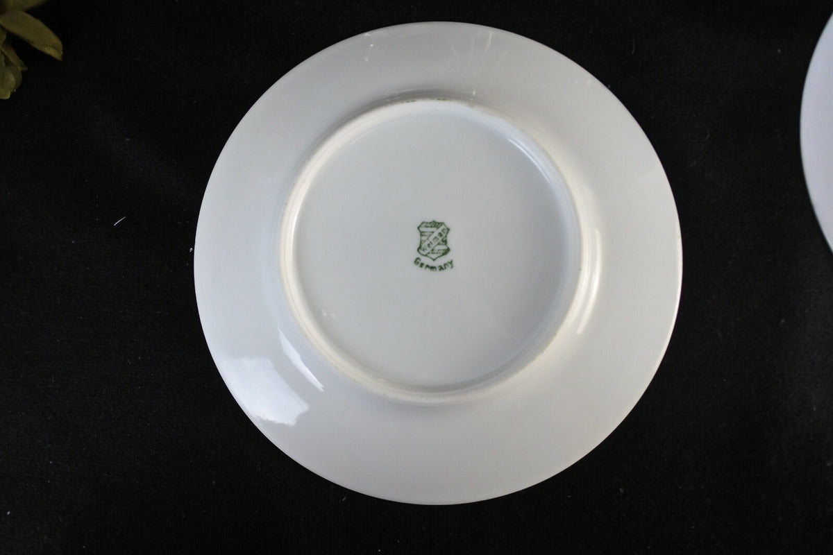 Lot Of 5 Vintage Weiman Porcelain Dessert Plates G. Weigmand Made In Germany