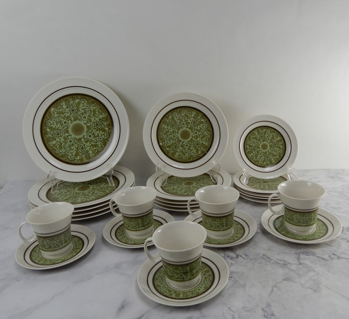 25 Pc 5-Piece 5 Place Setting Noritake Expression China Japan "Moon Valley" 7044