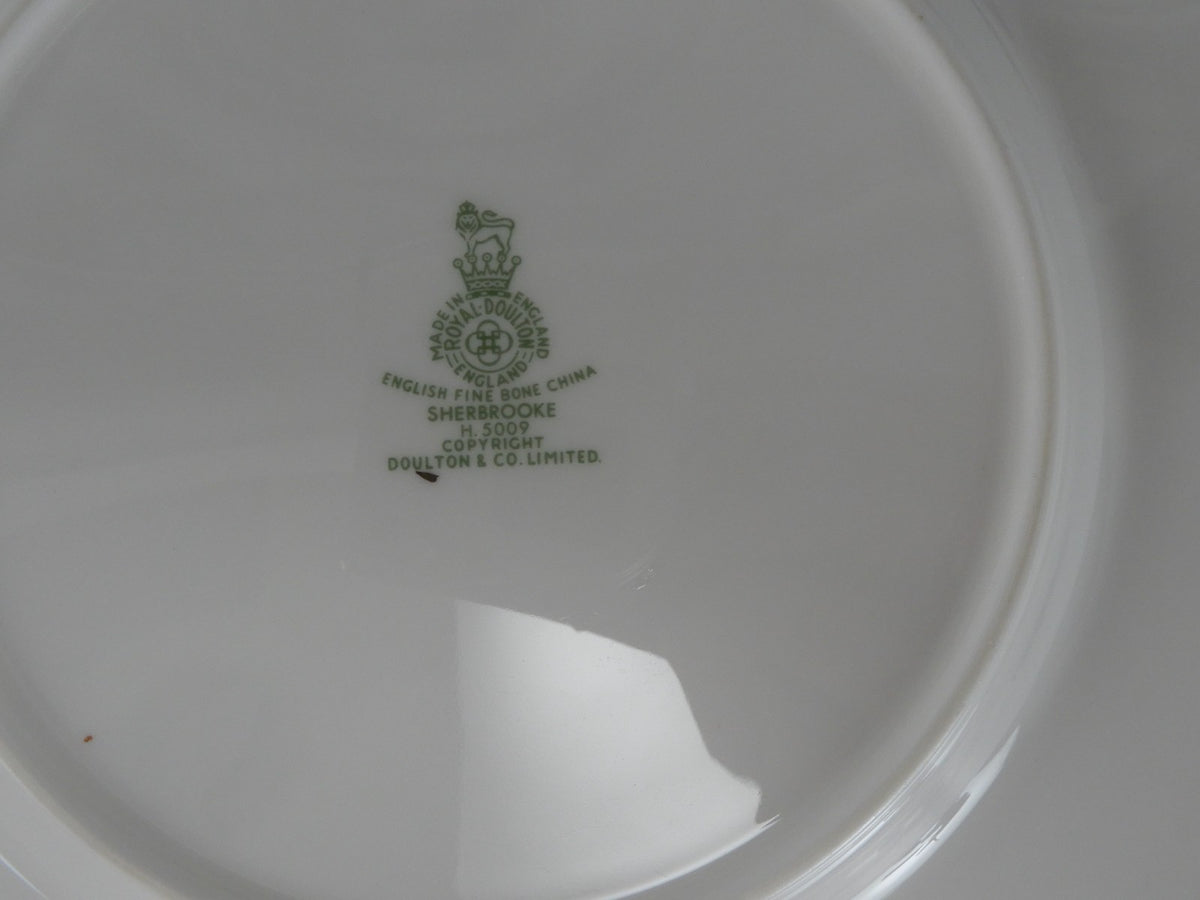 Vintage Royal Doulton Sherbrooke H. 5009 Pattern~Set of 4 Salad 8" Plates