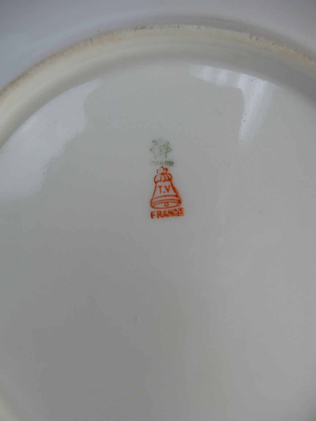 Antique T&V Limoges Embossed Hand Painted Floral Plate 8-3/8"