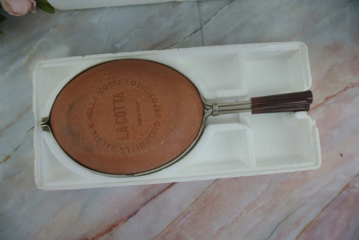 La Cotta, Stovetop Roaster/Grill Gourmet Clay Bakeware, Made in Italy