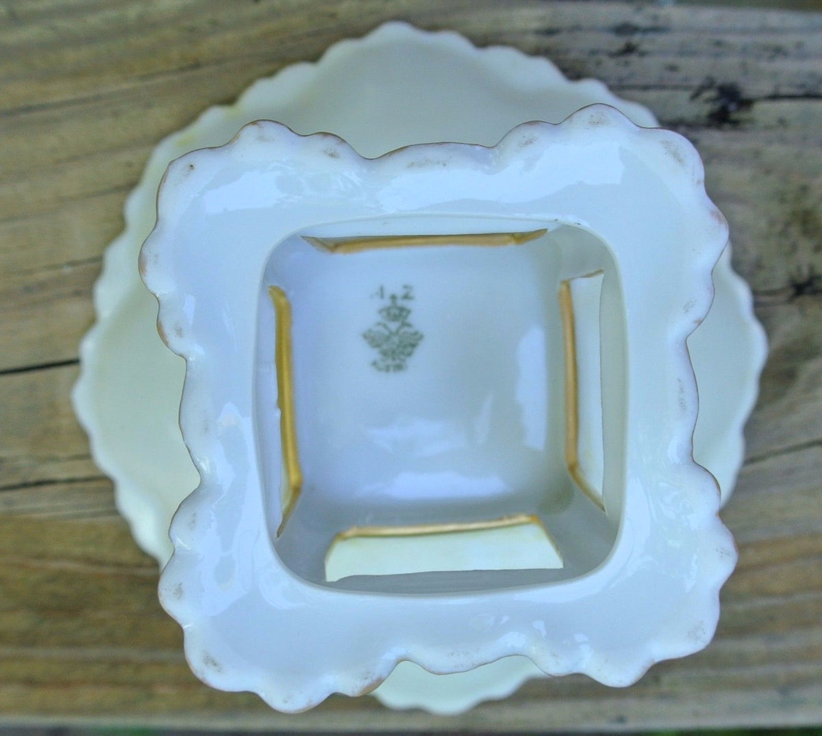 Vintage MZ Austria Bone China Art -Deco Trinket Dish