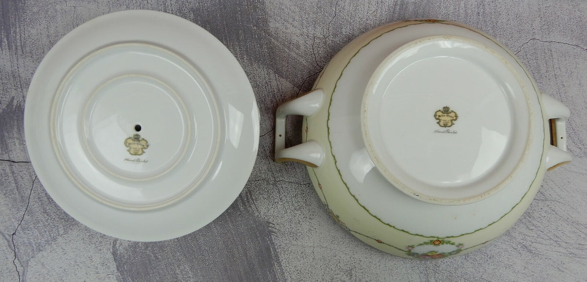 Vintage Meito China Gravy/Sauce Bowl Attached Underplate and Vegetable Bowl