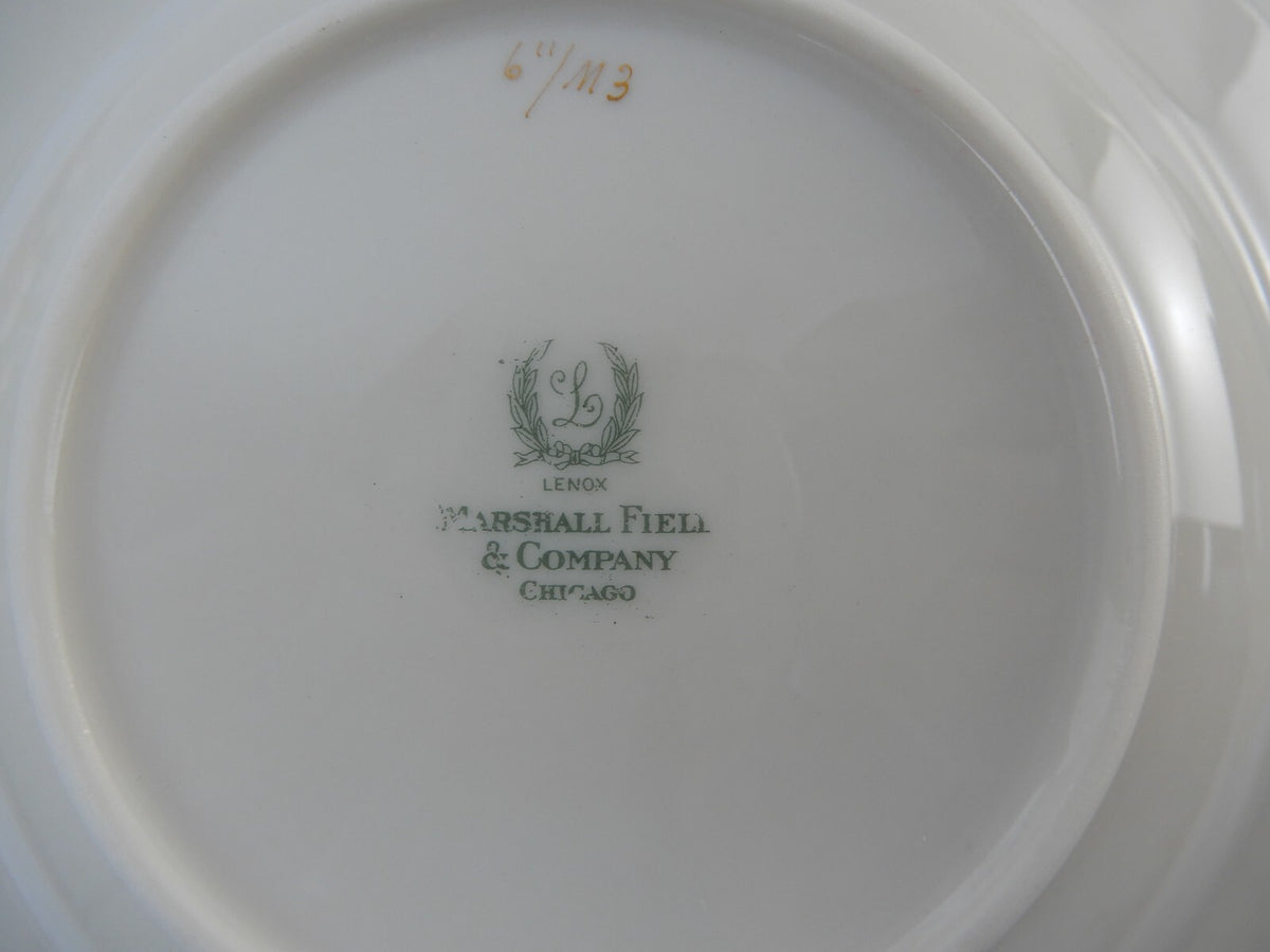 Set of 4 Soup Bowls Lenox Marshall Field & Company Chicago ~Meadowbrook Pattern