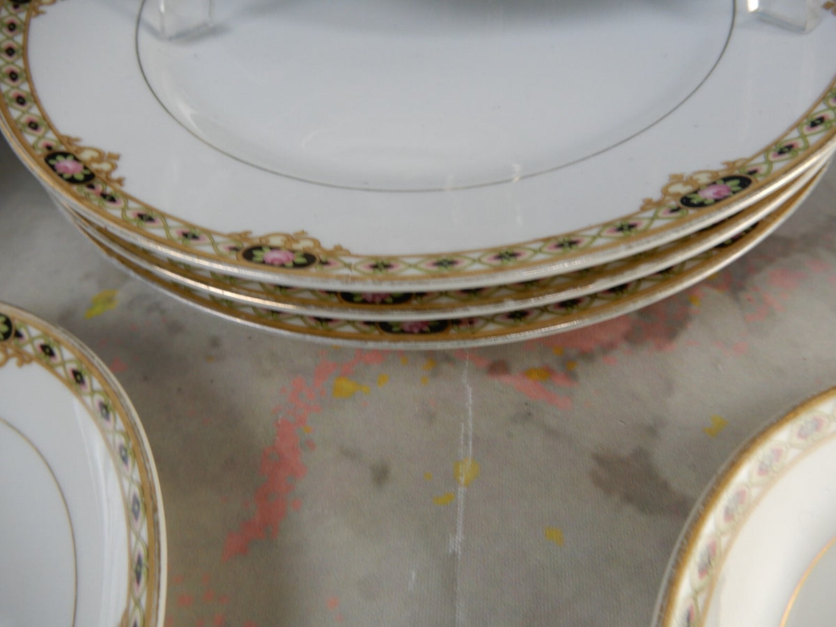 19 Piece Vintage Noritake Morimura "THE CEYLON"  Service for 4 Place Setting