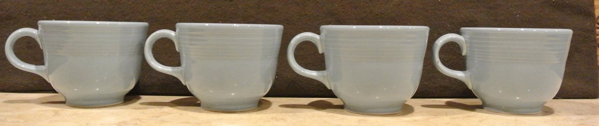 4 Fiesta Periwinkle Light Blue Fiesta Cups Homer Laughlin Fiesta Ware