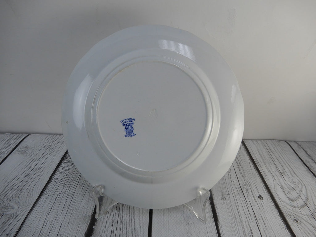 Copeland Spode "Heron" Pattern Blue Transferware,8-7/8" Luncheon Plate