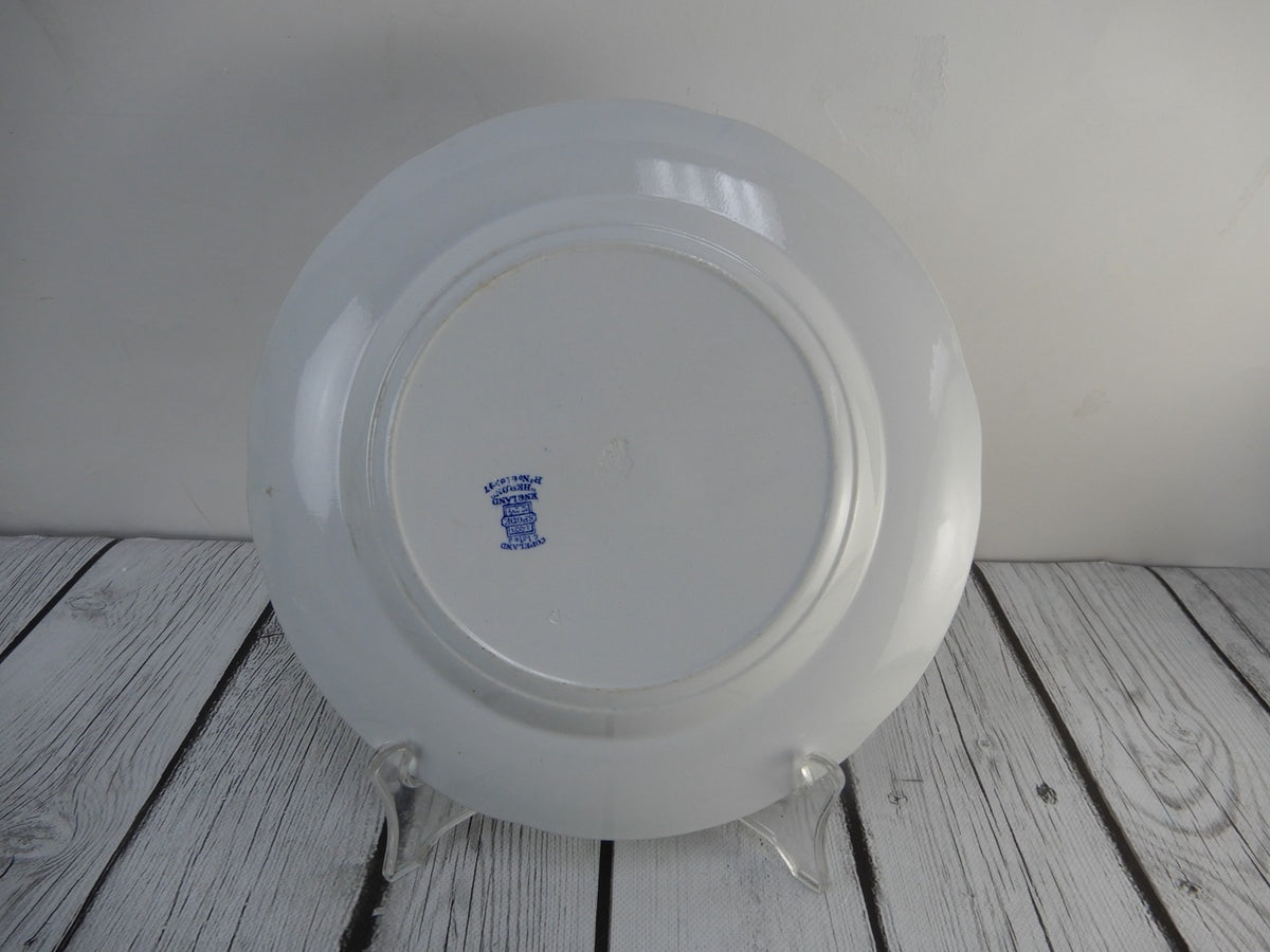 Copeland Spode "Heron" Pattern Blue Transferware,8-7/8" Luncheon Plate