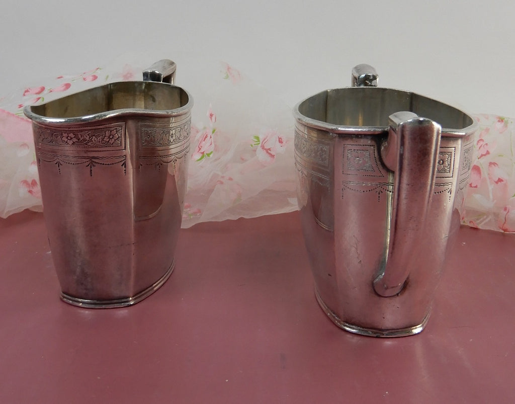 Paul Revere Community Plate Sugar Bowl & Creamer Set Silver Plate 14902 & 14903